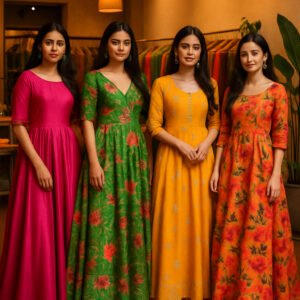 elegant party wear for women in kerala
