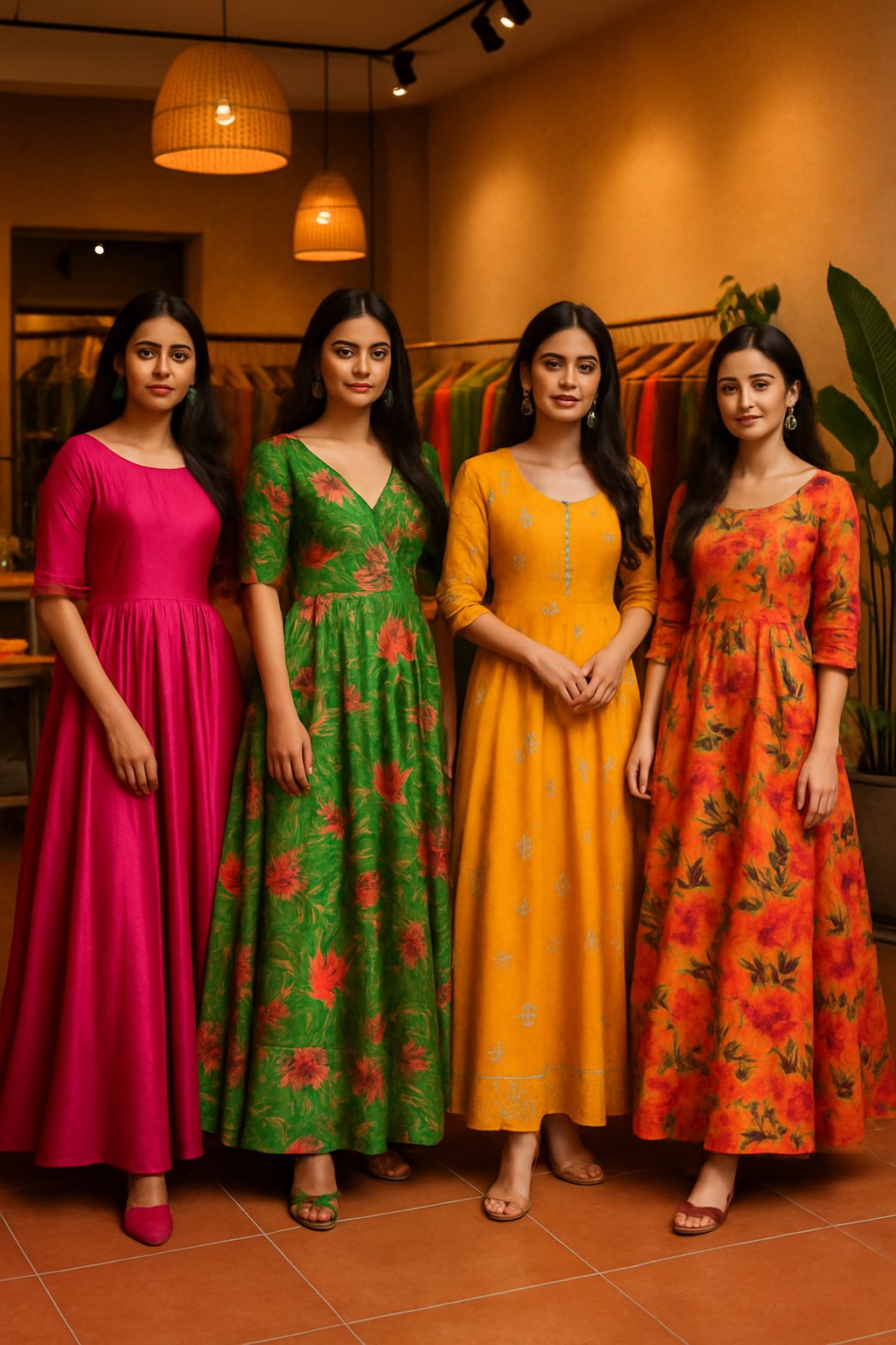 elegant party wear for women in kerala